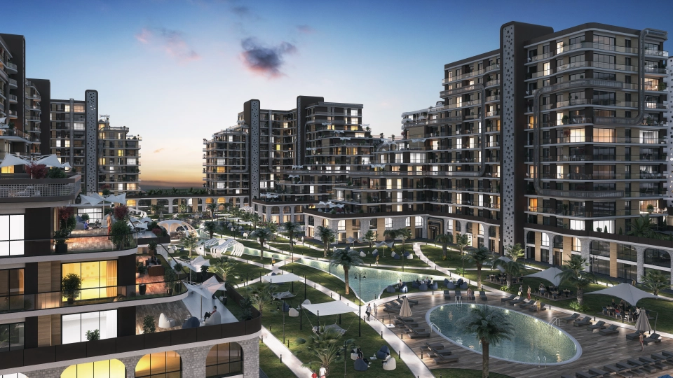 Apartment with concept famous streets of istanbul