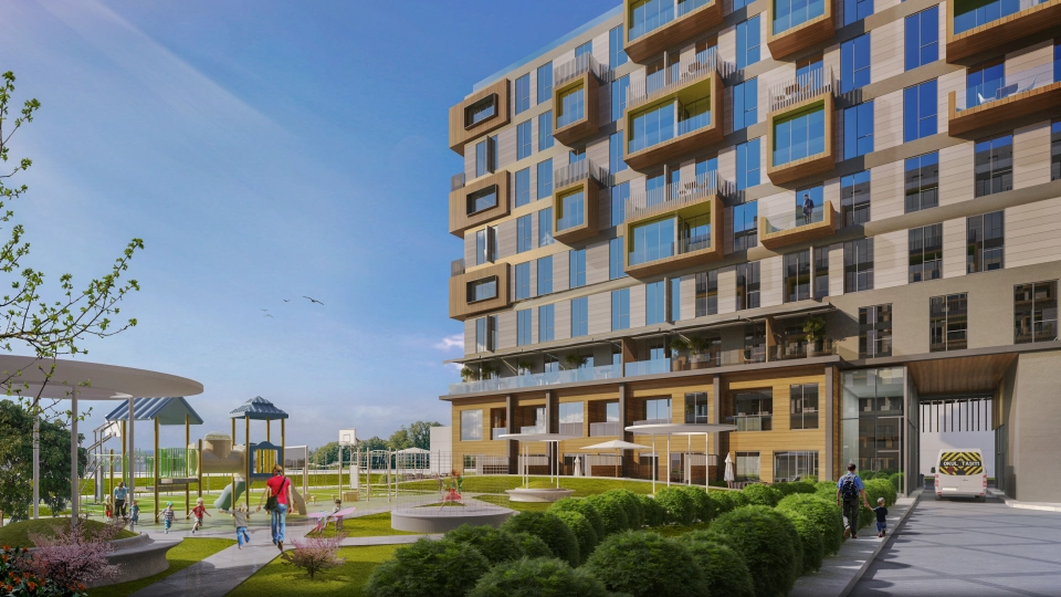 Appartements propices à la citoyenneté avec vue sur le lac à Avcılar