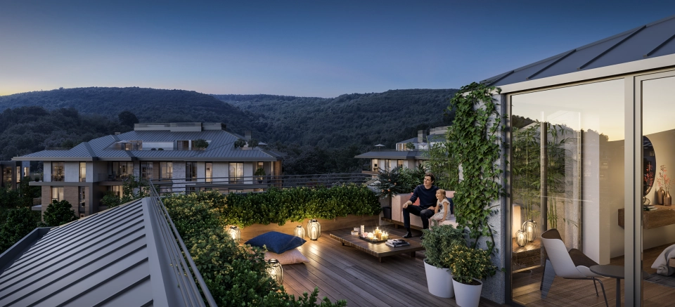 Luxury apartment in the heart of the forests of Istanbul