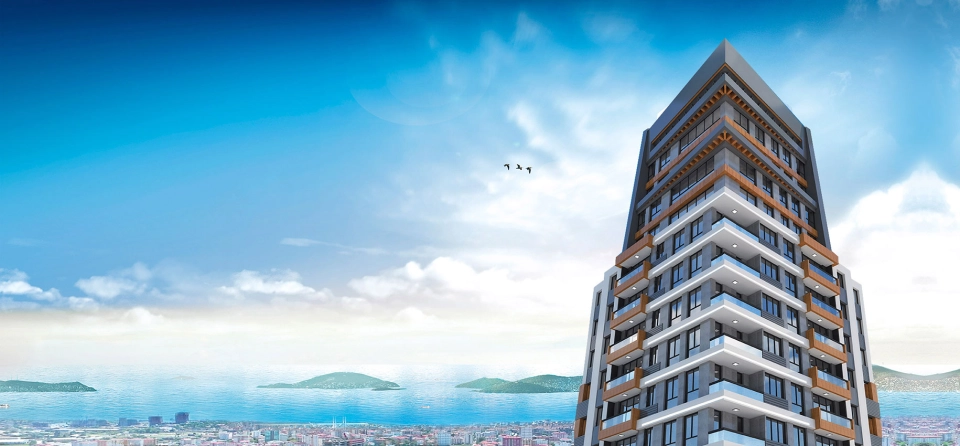 Units with a unique view of the Sea of Marmara in Istanbul's Kartal