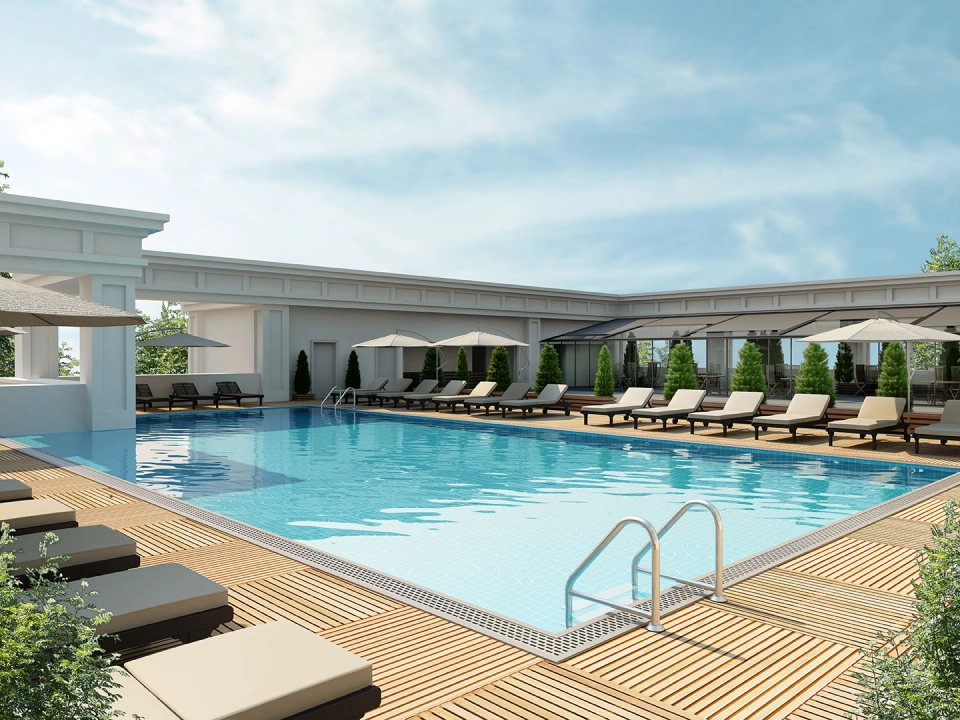 Unités de construction de haute qualité avec vue sur le célèbre lac artificiel de Bahçeşehir