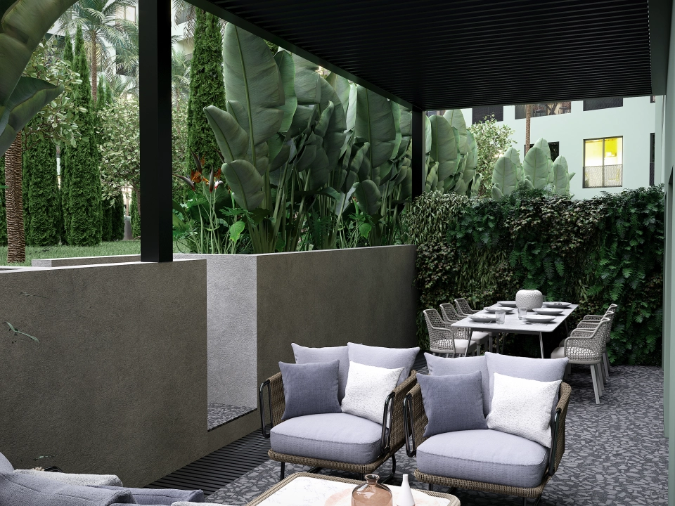 شقة في قلب المساحات الخضراء ووسط المدينة