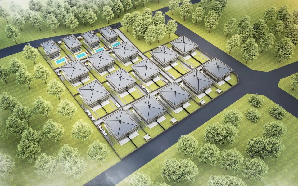 İstanbul Avrupa yakasında modern tasarımlı villalar