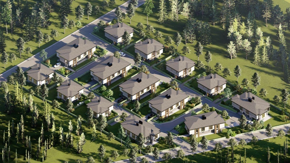 Modern design villas in the European side of Istanbul