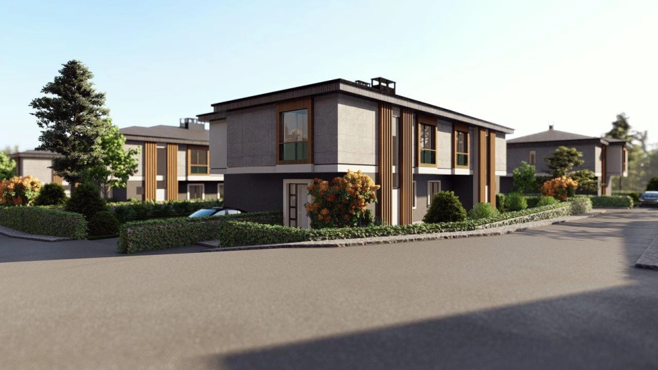 Modern design villas in the European side of Istanbul