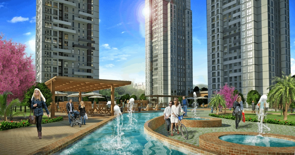 A building with modern architecture in the beylikduzu area