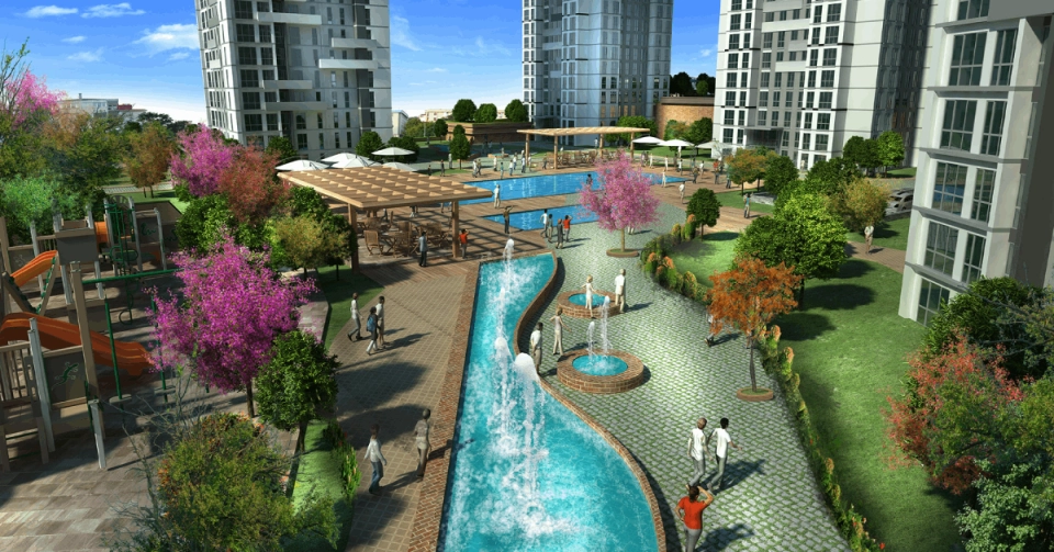 A building with modern architecture in the beylikduzu area