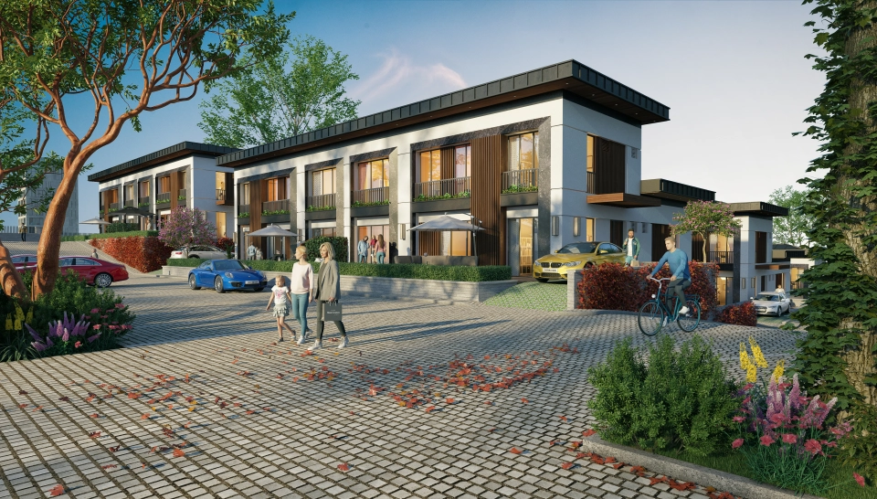 Villas with great design in Bahcesehir area