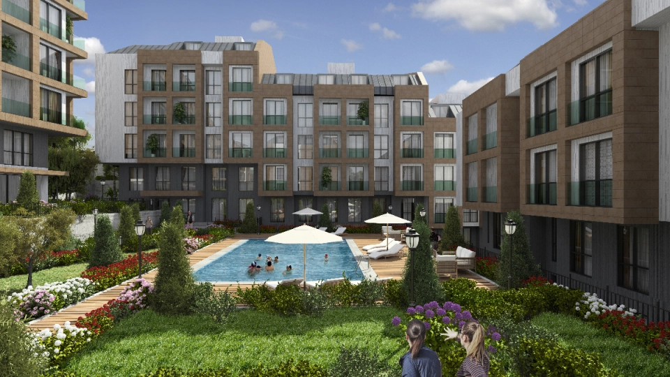 Luxury Apartments with Sea Views and Easy Access to E-5 and E-80 Highways