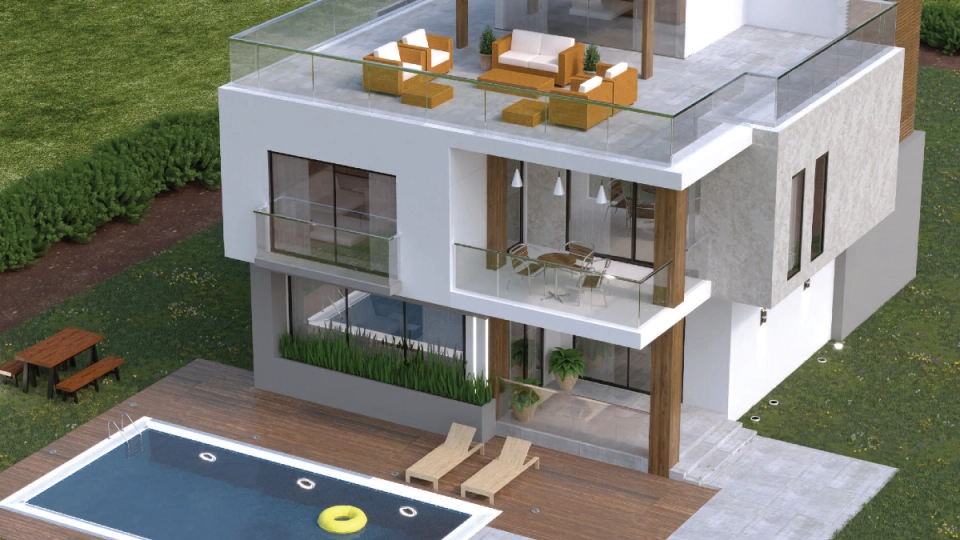 Villa with sea view and very close to E80 highway