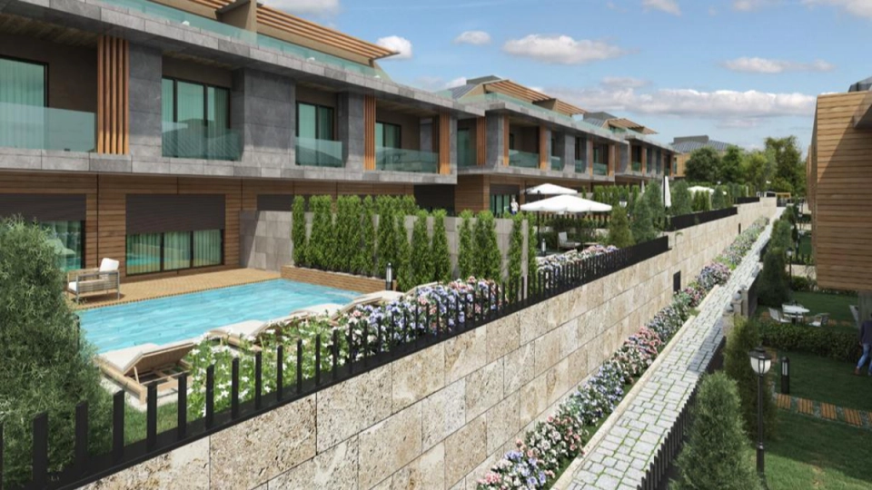Luxury Villas with Private Pools and Breathtaking Sea Views in Developing Area of Istanbul