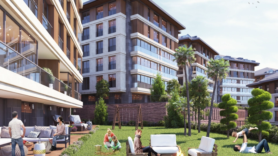 Flats with family concept in Camlica region of Istanbul