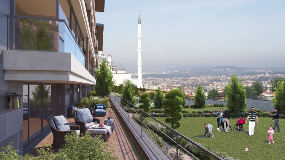 Flats with family concept in Camlica region of Istanbul