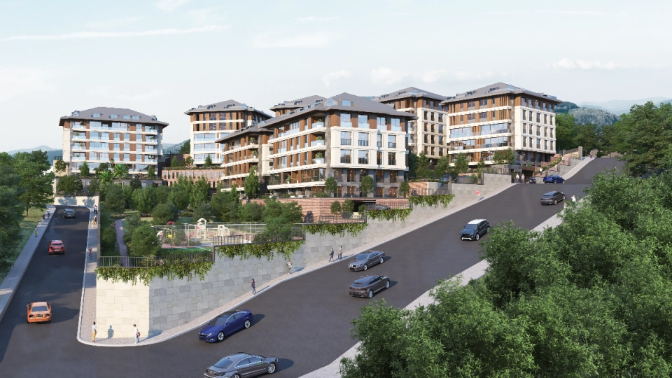 Unités avec concept familial dans la région de Camlica à Istanbul