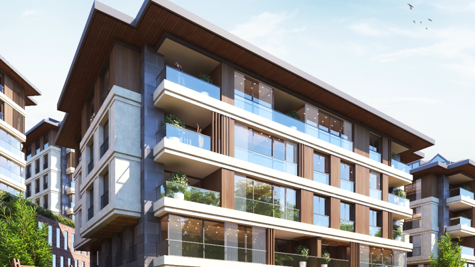 Flats with family concept in Camlica region of Istanbul