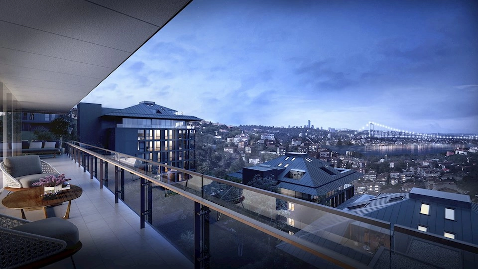 Apartment with a panoramic view of the Bosphorus