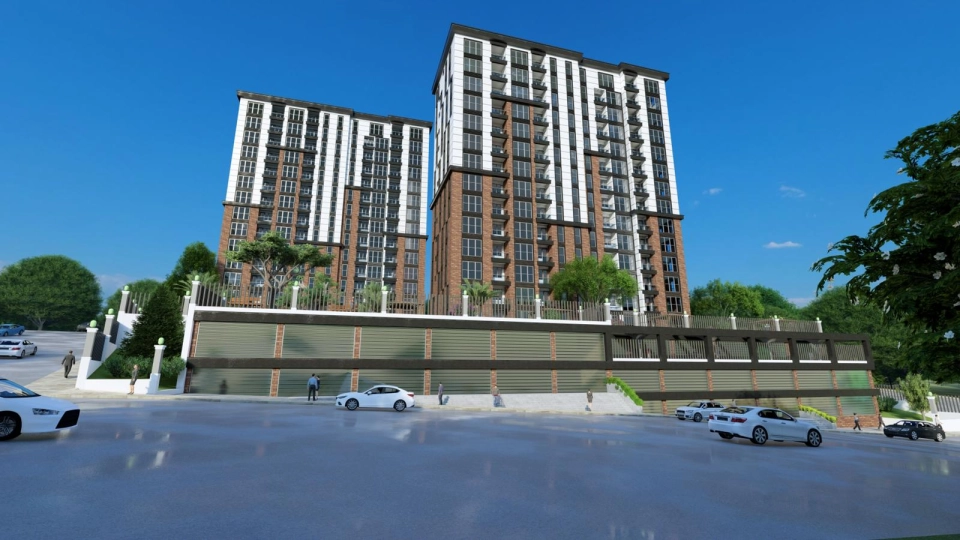 Residential apartments with modern architecture in Kartal