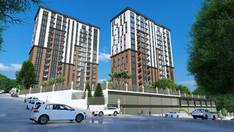 Residential apartments with modern architecture in Kartal